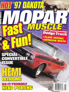 MOPAR MUSCLE 1996 OCT/NOV - CONVERTIBLES, PACE CAR